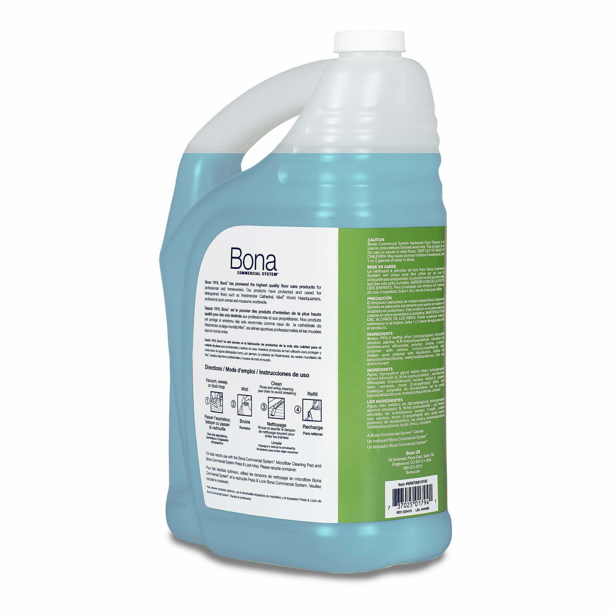 Bona Commercial System Hardwood Floor Cleaner Refill Bermuda
